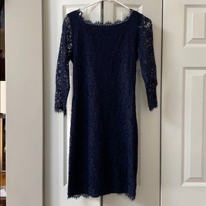 DVF lace dress